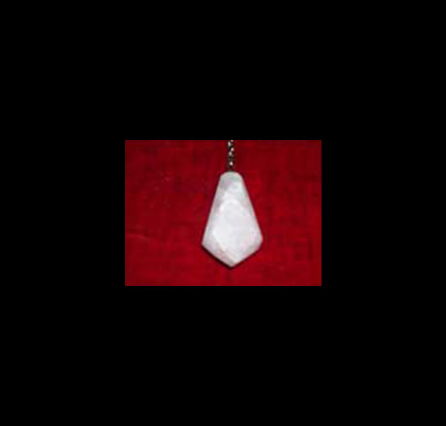 PENDOLO IN QUARZO BIANCO - MODELLO GRANDE PENDOLO IN QUARZO BIANCO - MODELLO GRANDE