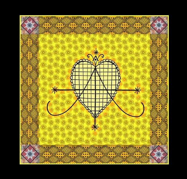 Panno cerimoniale Veve Anaisa Panno cerimoniale Veve Anaisa