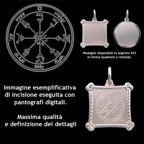 The fourth pentacle of the Sun - Silver 925