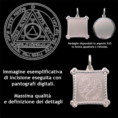 The sixt pentacle of the Sun - Silver 925