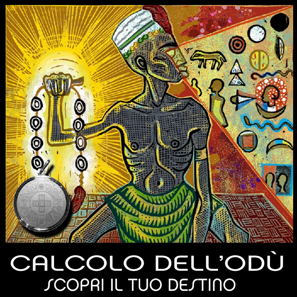 Calcolo dell'Odu - incisione su argento 925