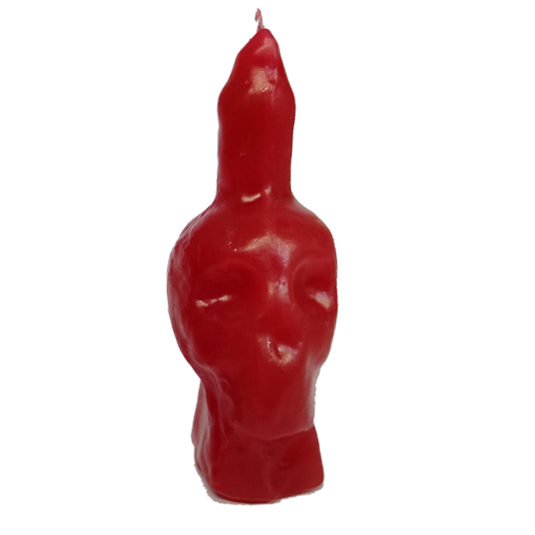 CAVEIRA VERMELHA 10 CM - skull in red wax CAVEIRA VERMELHA 10 CM - skull in red wax
