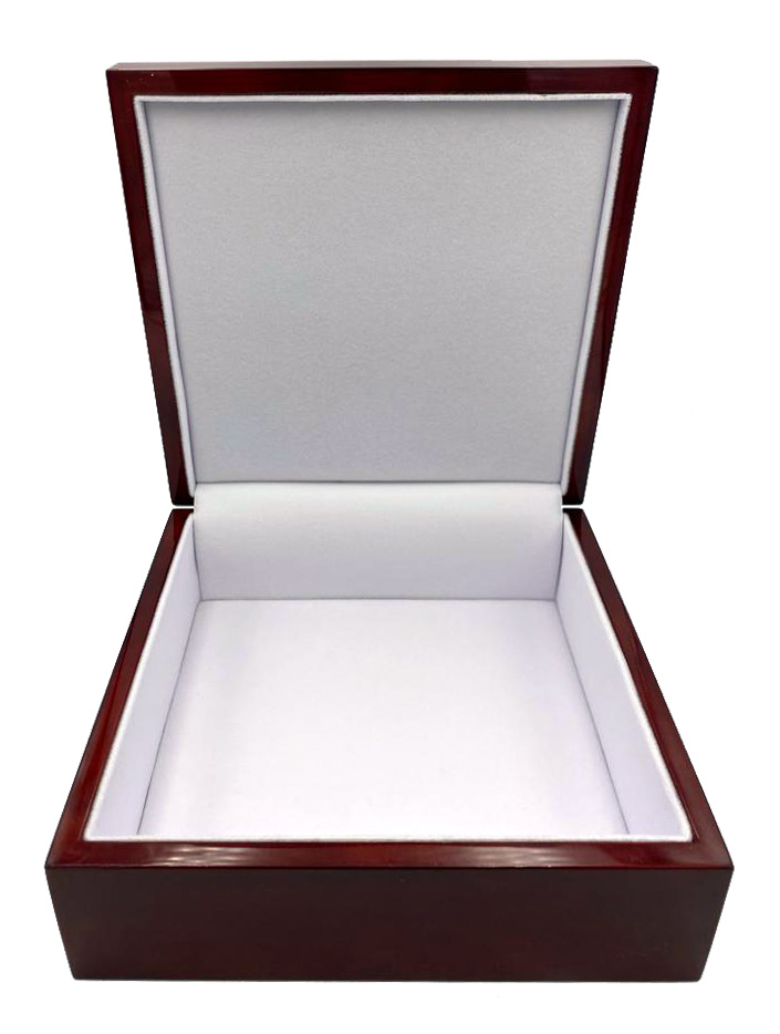 WOODEN BOX 18 CM X 18 X 7 - SEAL OF OXUM - OSHUN - Image 2