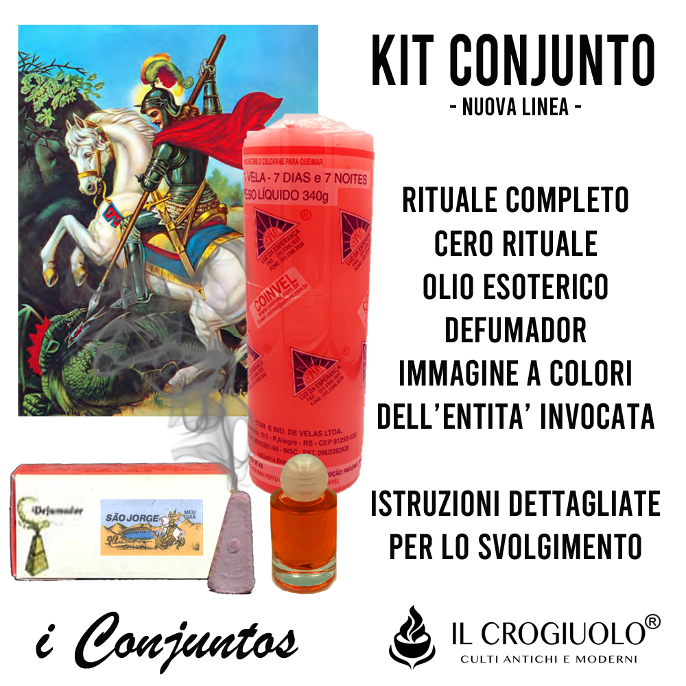 Kit Rituale - Conjunto 7 Dias -  Candela Rossa Kit Rituale - Conjunto 7 Dias -  Candela Rossa