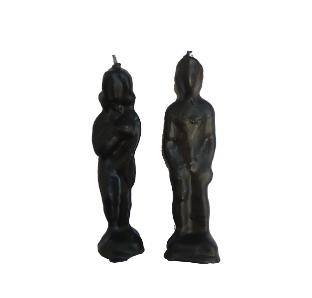 COPPIA UOMO E DONNA IN CERA - immagine 2