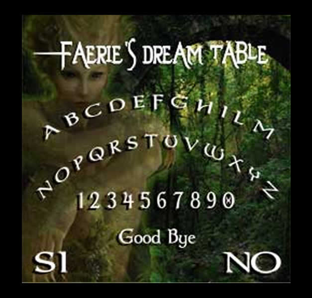 TAVOLA SEDUTA SPIRITICA FAERIE CM 29 X 29 + MINILIBRO + PLANCHETTE