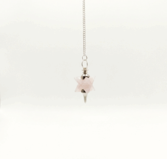 PENDULUM IN ROSE QUARTZ MERKABA PENDULUM IN ROSE QUARTZ MERKABA