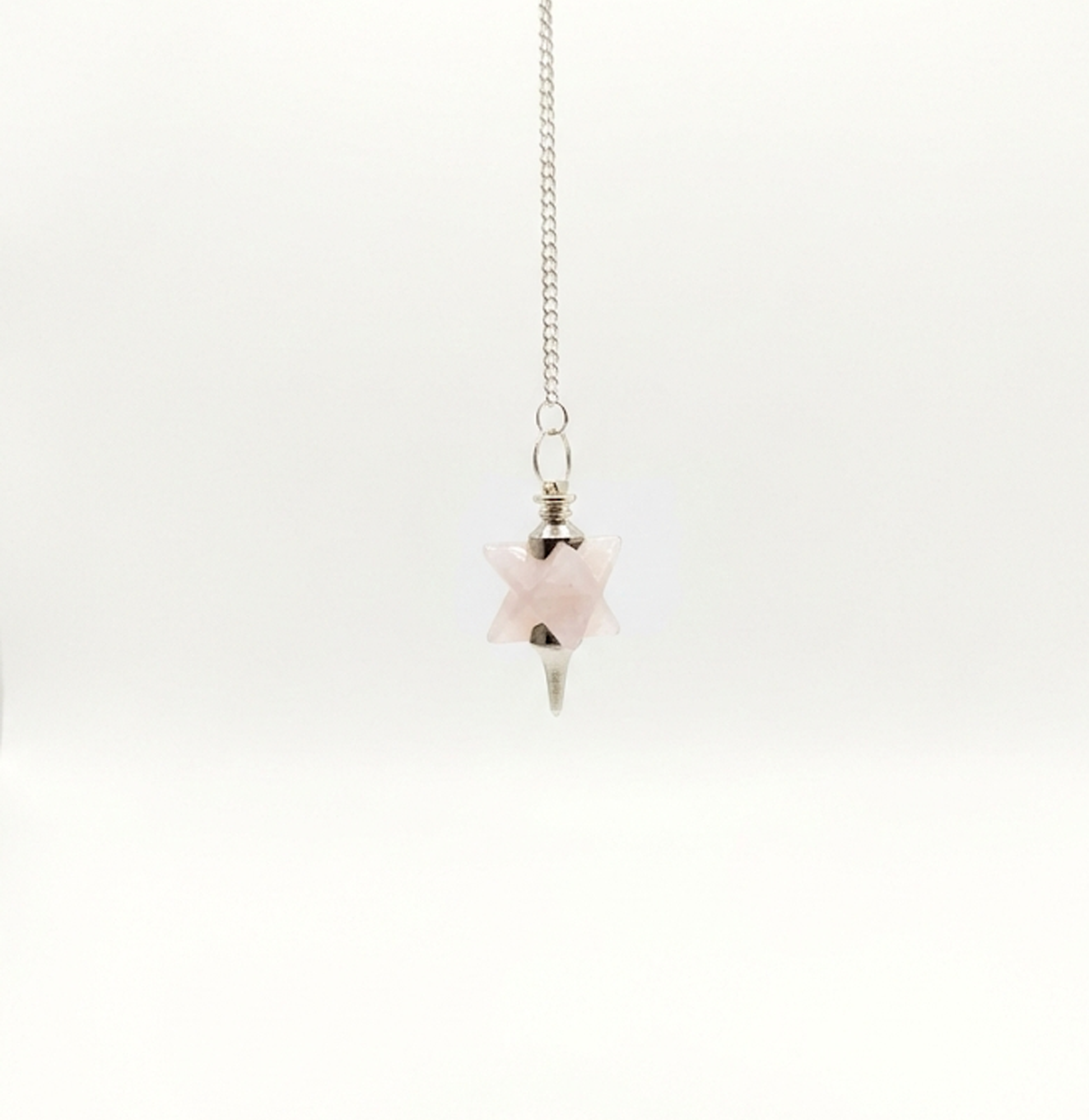 PENDULUM IN ROSE QUARTZ MERKABA