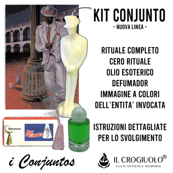 Kit Rituale - Conjunto - Candela di Zé Pelintra gioco d’azzardo