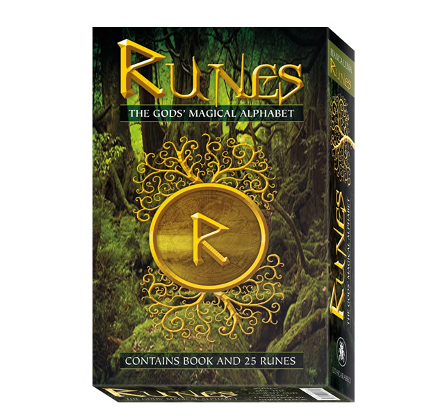 WOODEN RUNES + RUNES BOOK