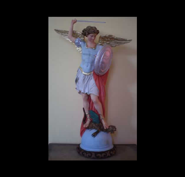 SAINT MICHAEL AND ARCHANGEL STATUE CM 80