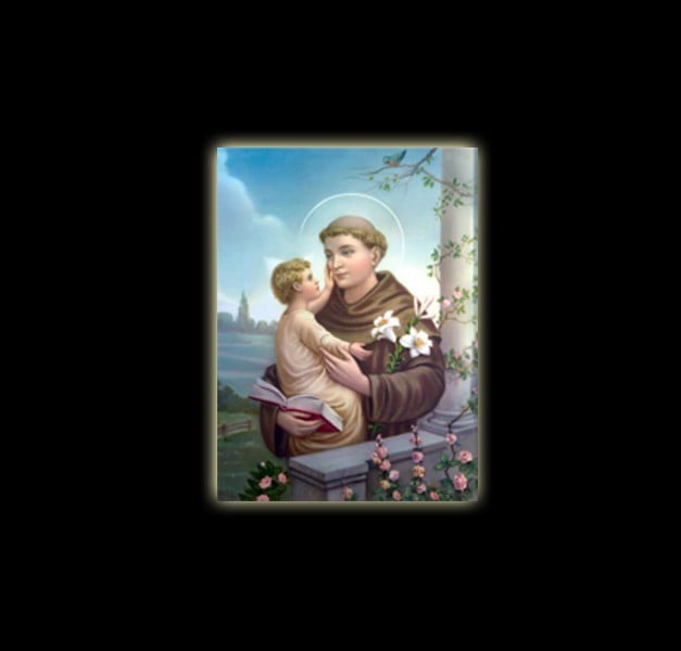 Saint Anthony  - sublimation ON ALUMINUM 30 X 20 CM Saint Anthony  - sublimation ON ALUMINUM 30 X 20 CM