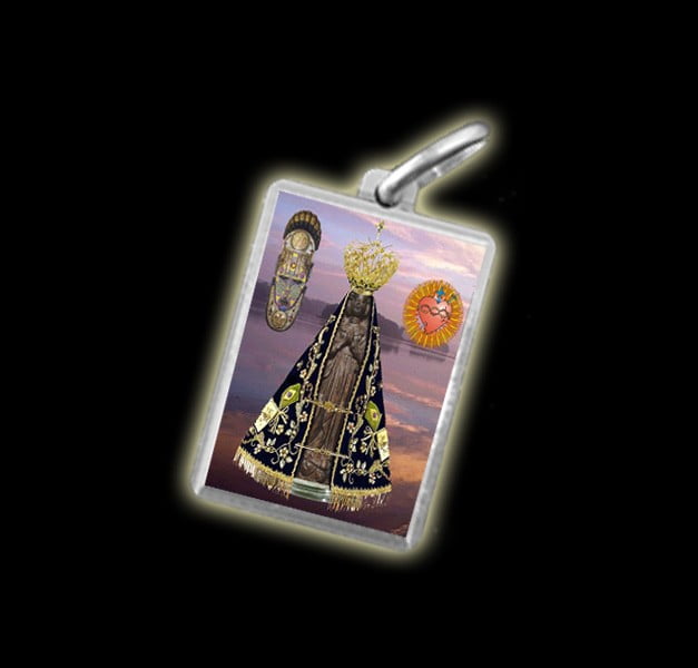 Medal - Coloured image APARECIDA - silver 925