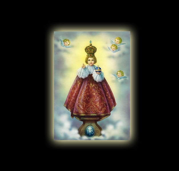 JESUS OF PRAGUE - sublimation ON ALUMINUM 20 X 15 CM JESUS OF PRAGUE - sublimation ON ALUMINUM 20 X 15 CM