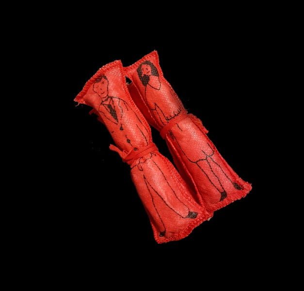 BAMBOLE VOODOO - UOMO/DONNA ROSSI CM 12 BAMBOLE VOODOO - UOMO/DONNA ROSSI CM 12