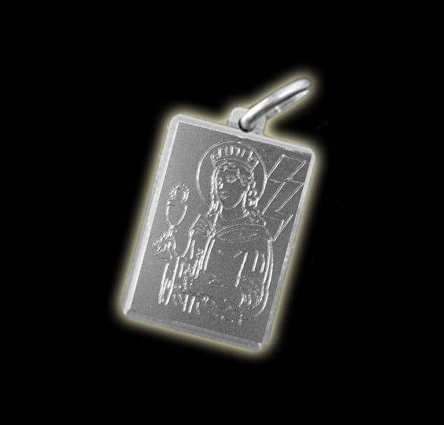 MEDAGLIA SANTA BARBARA - IANÇA - ARGENTO 925 MEDAGLIA SANTA BARBARA - IANÇA - ARGENTO 925