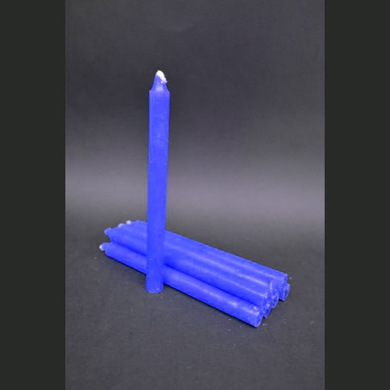 CANDELA BLU - CONFEZIONE 8 PZ CM 14