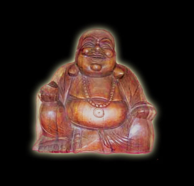 STATUA IN LEGNO BUDHA (BUDDHA) HAPPY MAN CM 43X38 STATUA IN LEGNO BUDHA (BUDDHA) HAPPY MAN CM 43X38
