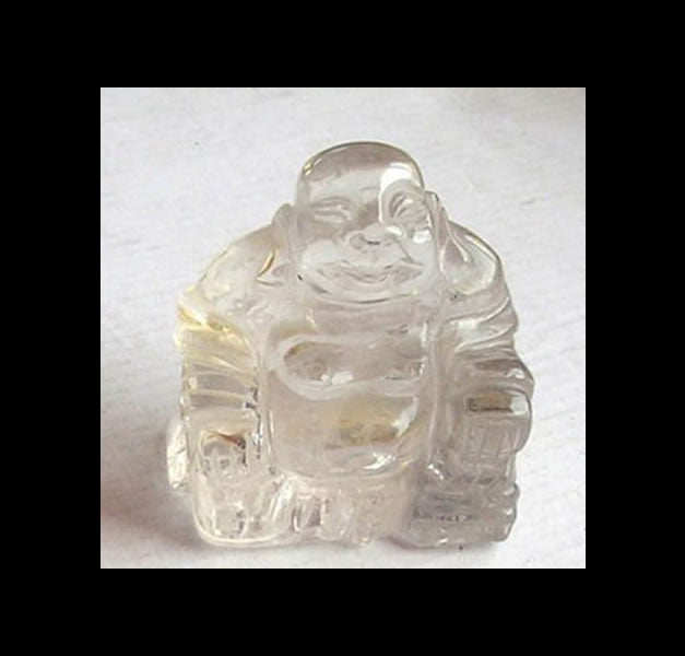 BUDDHA IN ROCK CRYSTAL