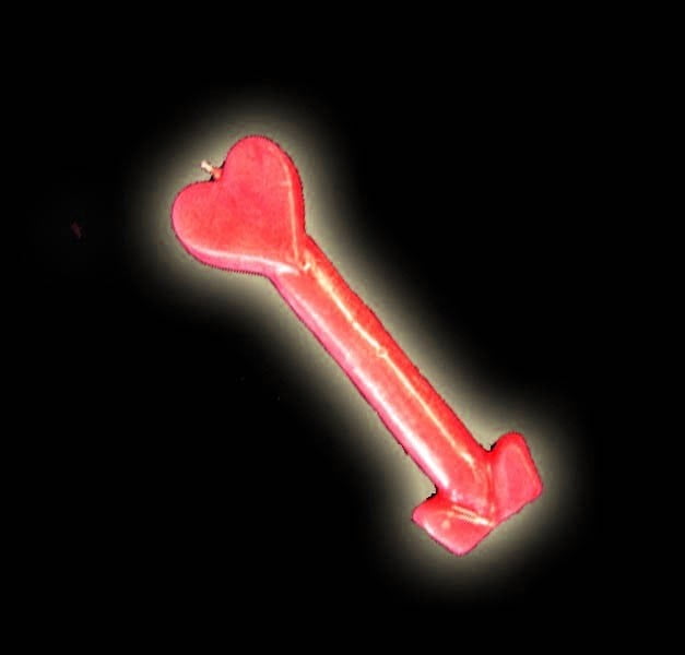 CANDELA AMOR E UNIAO DI COLORE ROSSO CM 17 CANDELA AMOR E UNIAO DI COLORE ROSSO CM 17
