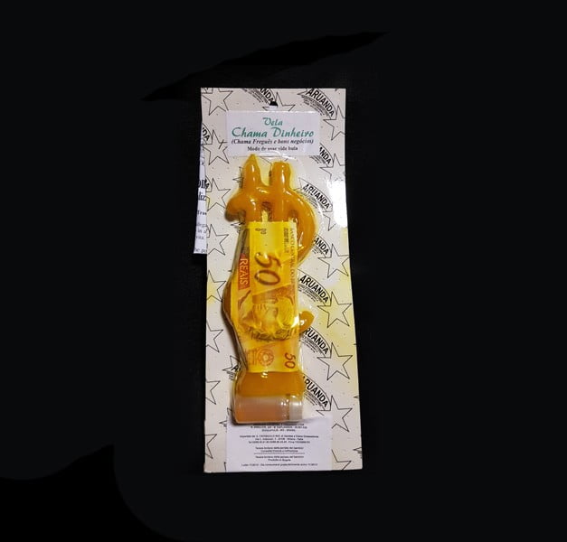 VELA CHAMA DINHEIRO - RITUALIZED CANDLE VELA CHAMA DINHEIRO - RITUALIZED CANDLE