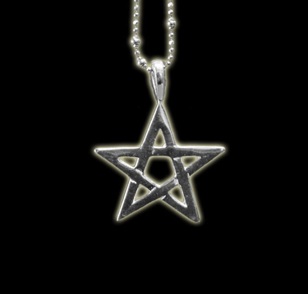 PENTAGRAM PENDANT (FIVE-POINTED STAR) SILVER 025  GR. 4 PENTAGRAM PENDANT (FIVE-POINTED STAR) SILVER 025  GR. 4