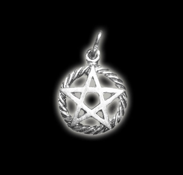 FIVE-POINTED STAR PENTAGRAM PENDANT BIG SILVER WROUGHT GR 4.0 FIVE-POINTED STAR PENTAGRAM PENDANT BIG SILVER WROUGHT GR 4.0
