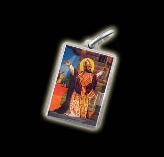 Medaglia - Immagine a colori SAN CIPRIANO - argento 925 Medaglia - Immagine a colori SAN CIPRIANO - argento 925