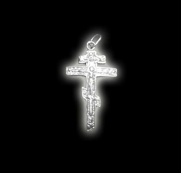 ORTHODOX CROSS PENDANT BIG SILVER 925 GR 7.20 CIRCA ORTHODOX CROSS PENDANT BIG SILVER 925 GR 7.20 CIRCA
