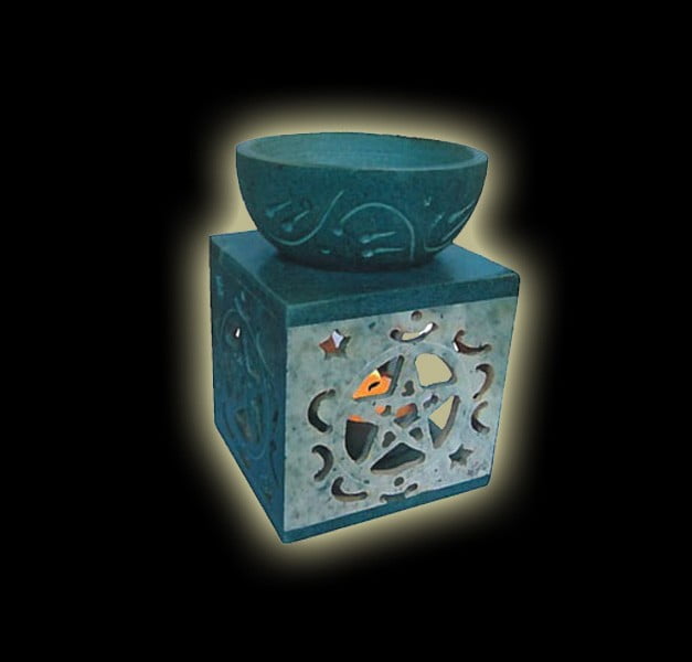 Diffusore per essenze Pentacolo in pietra intarsiata