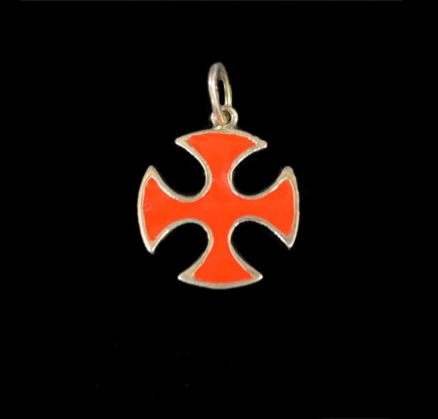 Templar Cross in enamelled silver GR 3 Templar Cross in enamelled silver GR 3