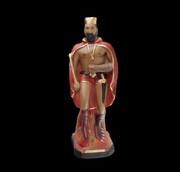 EXÚ REI DAS SETE ENCRUZILHADAS cm 40 EXÚ REI DAS SETE ENCRUZILHADAS cm 40