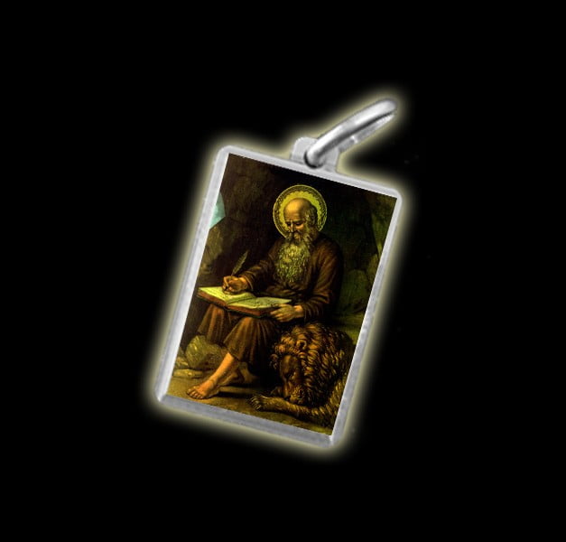 Medaglia - Immagine a colori SAN GEROLAMO -  argento 925