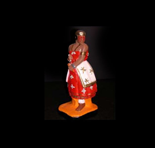 Plaster Statue Iansà  Candomblè cm 22 Plaster Statue Iansà  Candomblè cm 22