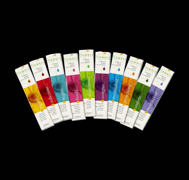 INCENSO FLOWERS - VIGORE - CONFEZIONE DA 12 STICK INCENSO FLOWERS - VIGORE - CONFEZIONE DA 12 STICK