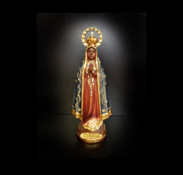 Plaster statue Our Lady Aparecida CM 21 RESIN Plaster statue Our Lady Aparecida CM 21 RESIN