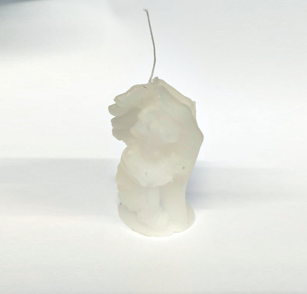 HAND WITH CHILD CANDLE - WHITE CM 8 HAND WITH CHILD CANDLE - WHITE CM 8