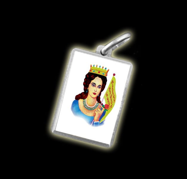 Medal - Coloured image MARIA LIONZA - silver 925