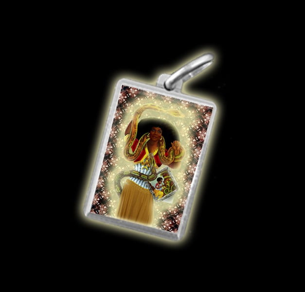 Medaglia - Immagine a colori SANTA MARTA LA DOMINADORA - argento 925 Medaglia - Immagine a colori SANTA MARTA LA DOMINADORA - argento 925