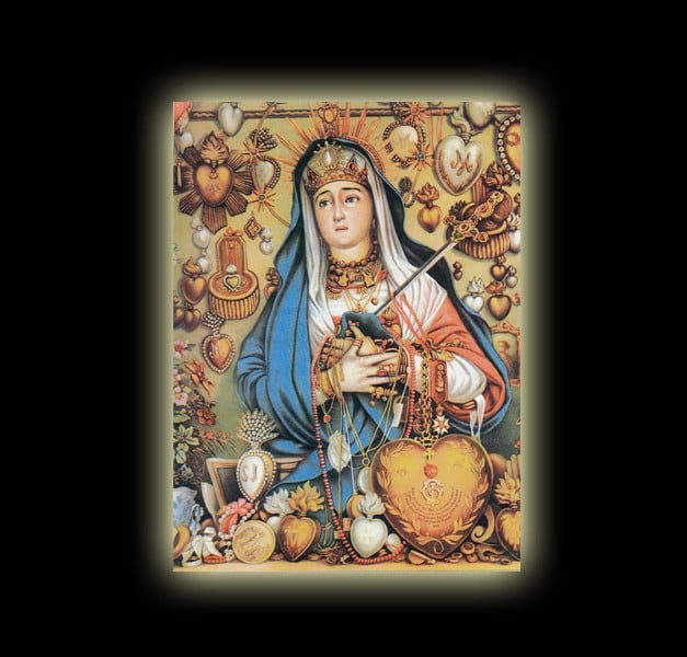 MATER DOLOROSA METRESILI  - sublimation ON ALUMINUM 30 X 20 CM MATER DOLOROSA METRESILI  - sublimation ON ALUMINUM 30 X 20 CM