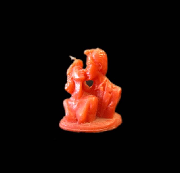 CANDELA AMANTI BUSTO CHE SI BACIANO ROSSI CM 12