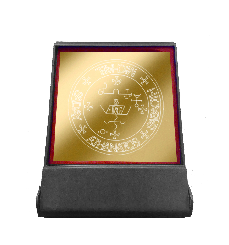 PIASTRA TALISMANICA ARCANGELO MICHAEL - CM 8 X 8 PIASTRA TALISMANICA ARCANGELO MICHAEL - CM 8 X 8