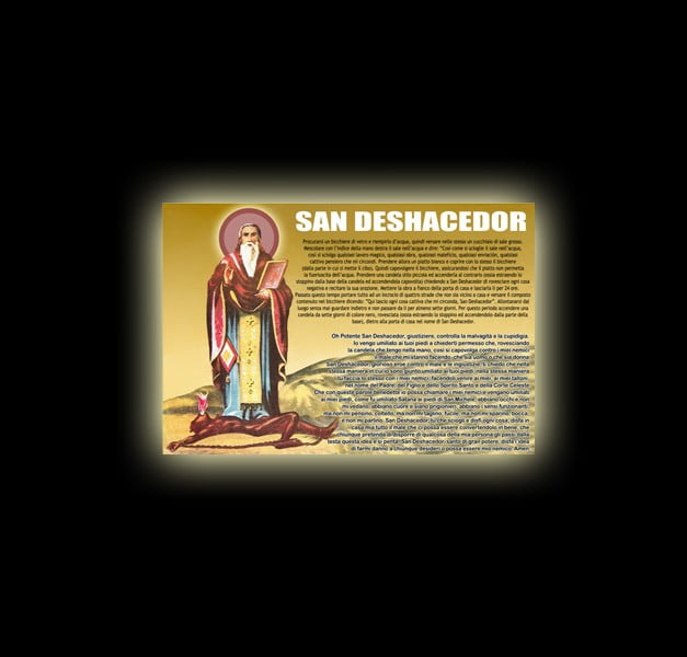 Orazione a San Deshacedor - Pergamena Orazione a San Deshacedor - Pergamena