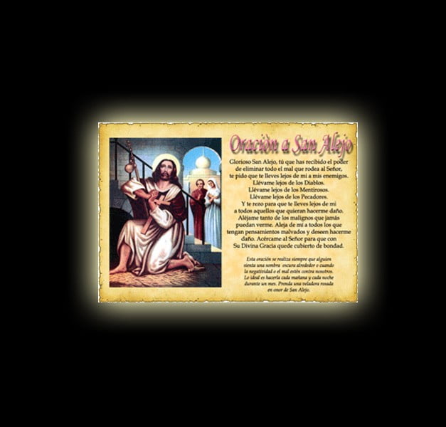 Orazione di Sant'Alessio - Pergamena Orazione di Sant'Alessio - Pergamena