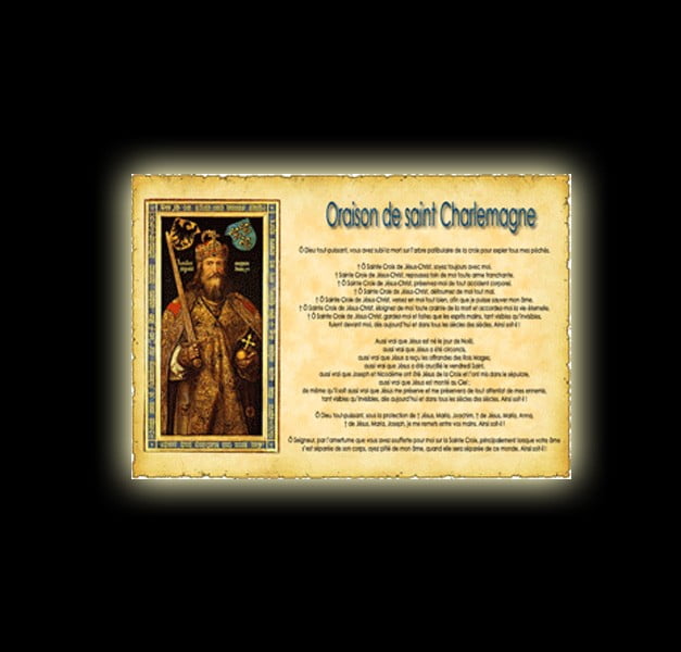 Orazione di Carlomagno - Pergamena Orazione di Carlomagno - Pergamena