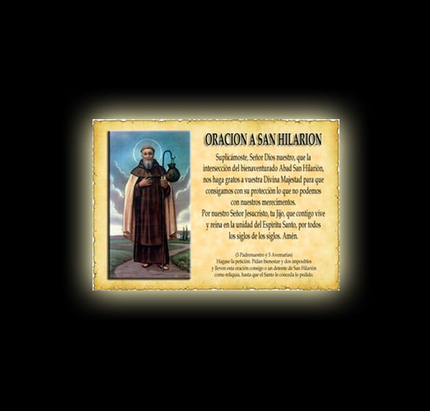 Orazione di San Hilariòn - Pergamena Orazione di San Hilariòn - Pergamena