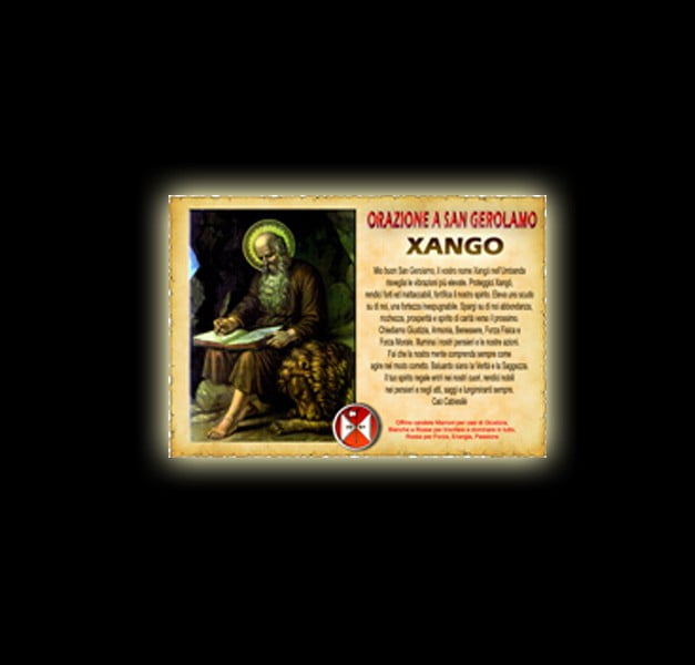 Orazione a San Gerolamo (Xangò) - Pergamena Orazione a San Gerolamo (Xangò) - Pergamena