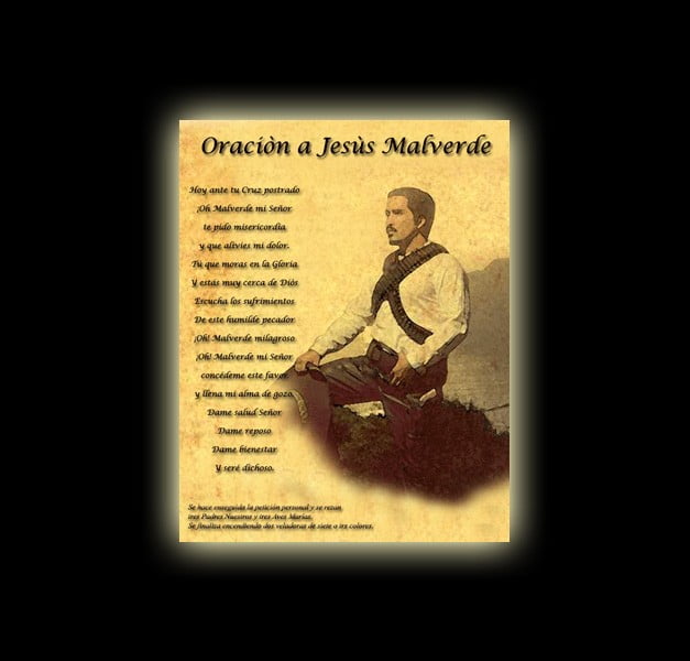 Orazione di Jesus Malverde - Pergamena Orazione di Jesus Malverde - Pergamena