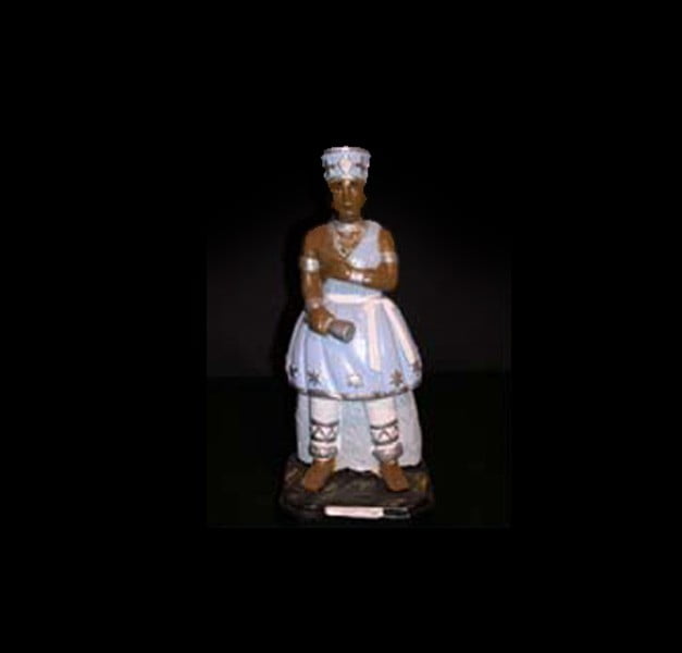 Statua in gesso Oxaguiàn Candomblè cm 22 Statua in gesso Oxaguiàn Candomblè cm 22