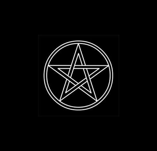 Telo cerimoniale in tessuto cm 38 X 38 Pentagramma